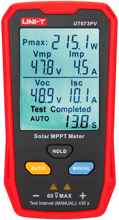Blow UT673PV UNI-T saulės baterijų galios testeris