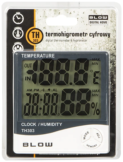 Meteorologinė stotis - termohigrometras Blow TH303