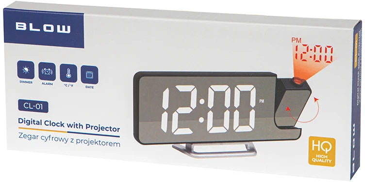 Skaitmeninis laikrodis su projektoriumi BLOW CL-01