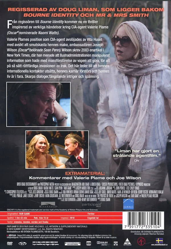 50 „Sąžiningas žaidimas“ (Naomi Watts ir Sean Penn)