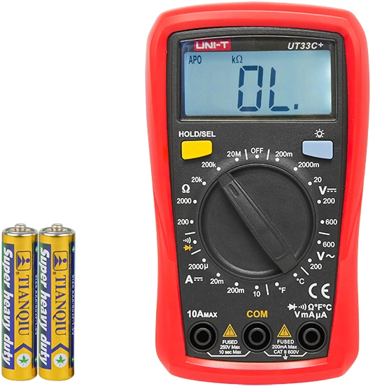 5019# Multimetras UT33C+ UNI-T