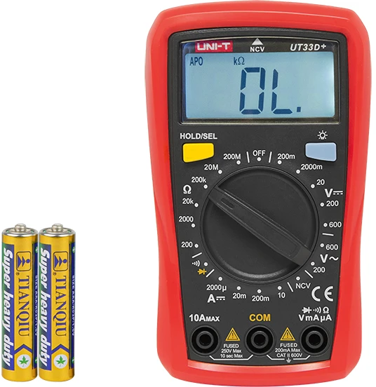 Blow Multimetras UT33D+ UNI-T