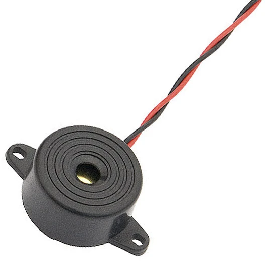 5055# Juodas garsinis signalizatorius fy248 su 12v laidu