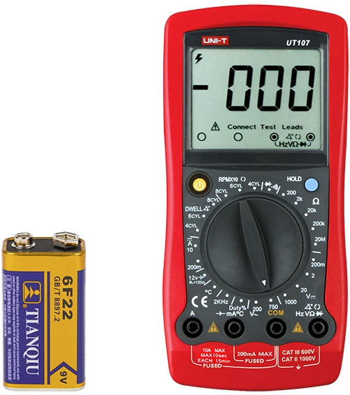 Blow Multimetras UT107 UNI-T