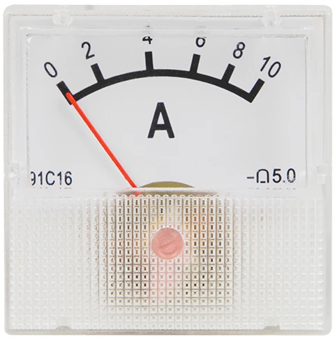 Analoginis DC ampermetras 0-10A