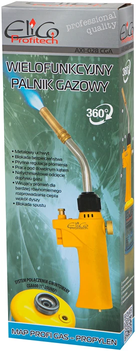 Blow Dujų degiklis AX1-028 CGA ELICO MAPP 1"