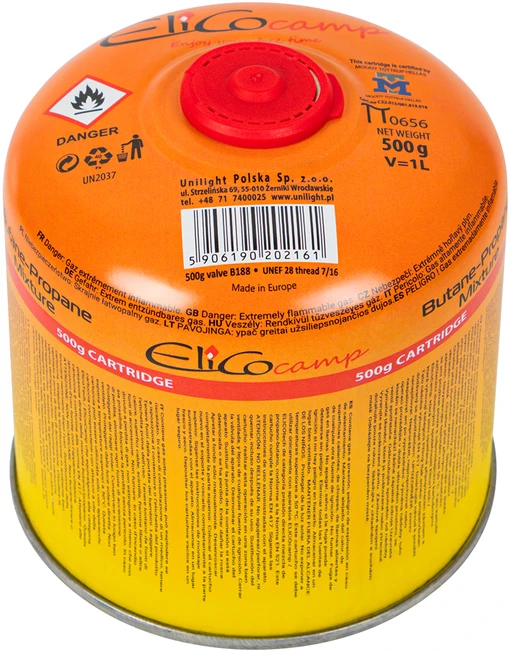 Dujų balionėlis Unilight ElicoCamp, 500g