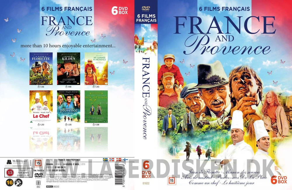 56 Prancūzija ir Provansas: 6 prancūziški filmai (6 diskų) – visų laikų mėgstamiausi prancūziški filmai