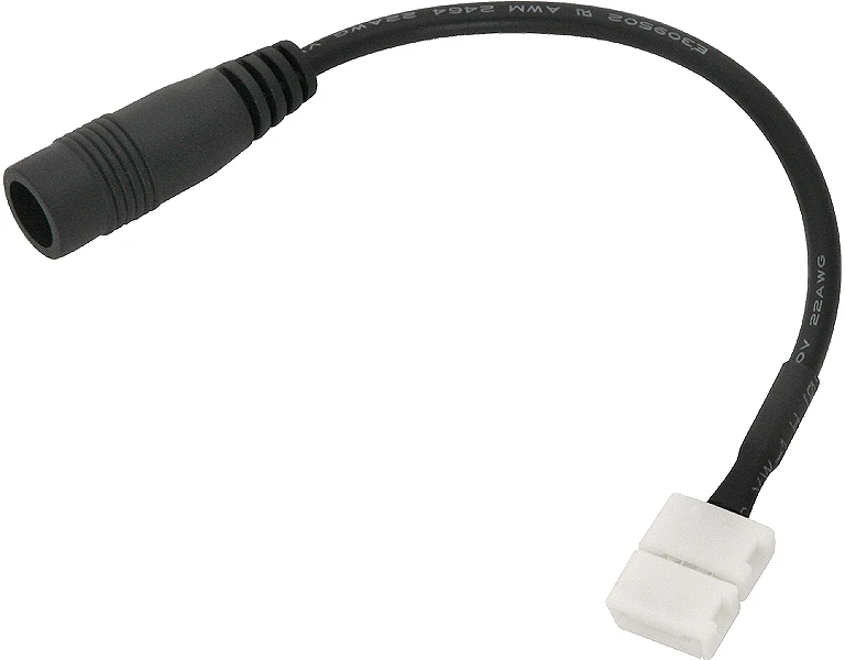 5718# Oem Jungtis LED juostai 8mm su DC lizdu 2.1x5.5mm