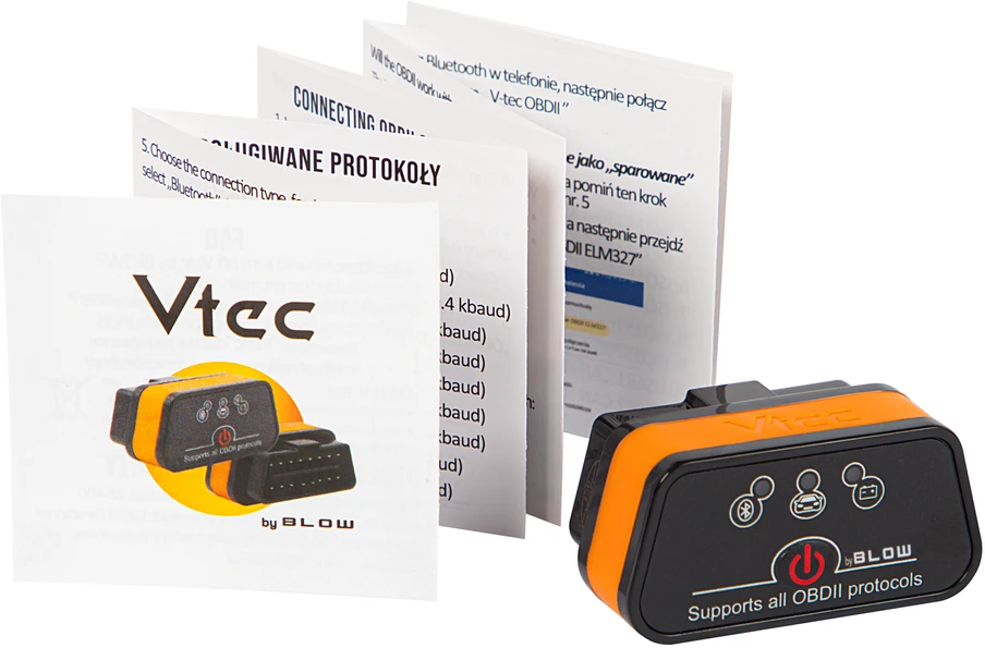 OBD2 Vtec iTRON su BLOW BLUETOOTH 4.0 diagnostikos sąsaja