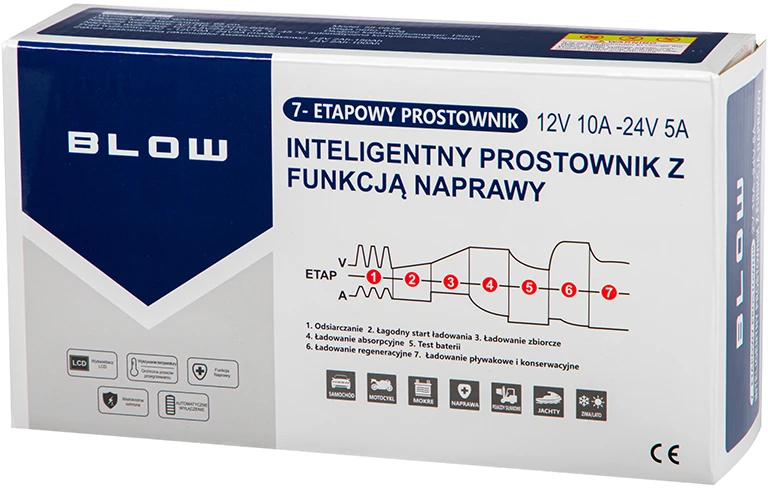 Automatinis lygintuvas 12V/10A-24V/5A BLOW