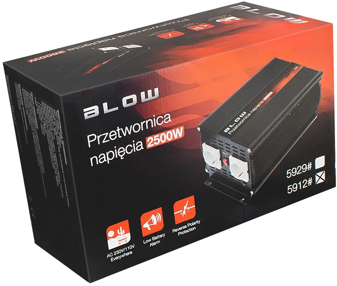 Blow Pūskite Inverteris 24V/230V 2500W