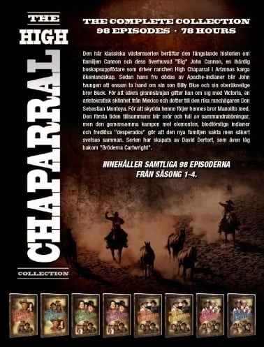 644 „HIGH CHAPARRAL“, pilnas rinkinys – 30 DVD dėžutė