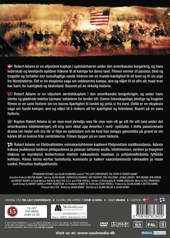 65 PASKUTINIS KONFEDERACIJOS VALSTIJA (Roberto Adamso istorija)