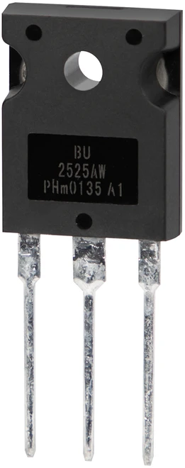 NPN tranzistorius BU2525AW su trimis kontaktais