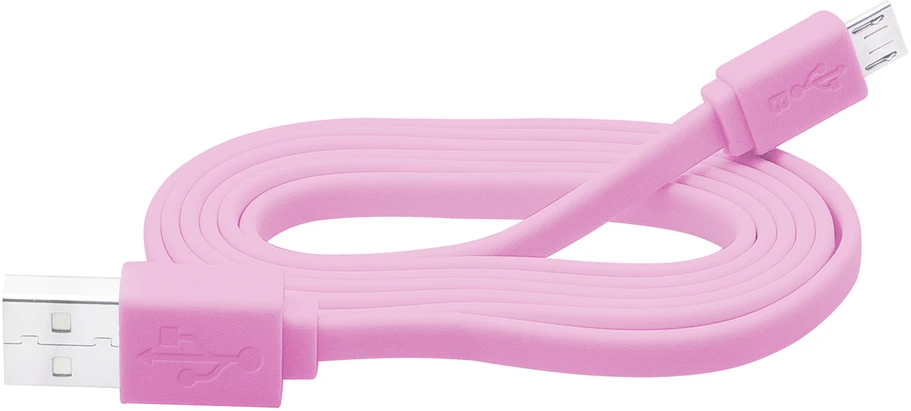 Blow USB A - micro B jungtis 1.0 m rožinė