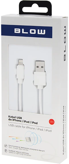 Blow Kabelis USB A - iPhone 1,5m