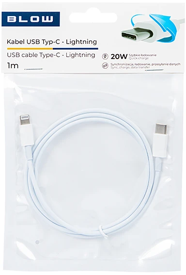 66-158# USB-C jungtis – iPhone 1m baltas maišelis