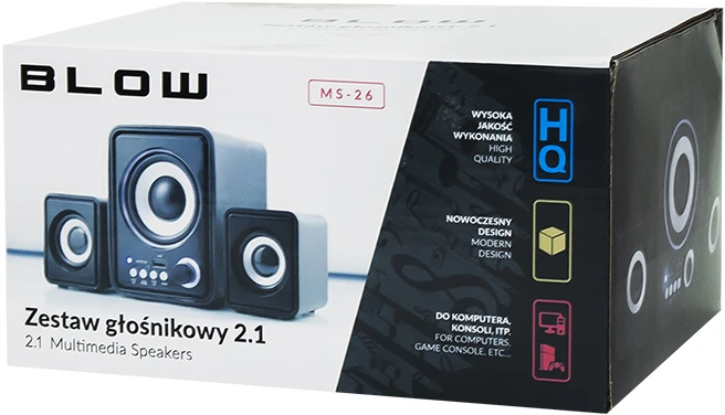 Kompiuterio kolonėlės Blow Kompiuterio garsiakalbiai 2.1 MS-26
