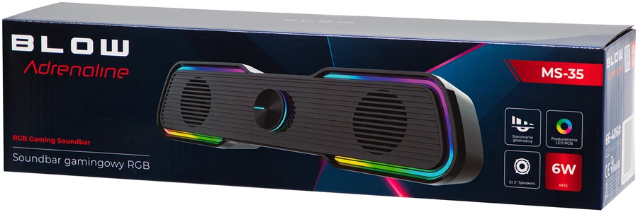 Kompiuterio kolonėlės Blow 66-406# Kompiuterio garsiakalbiai ms-35 garso juosta RGB