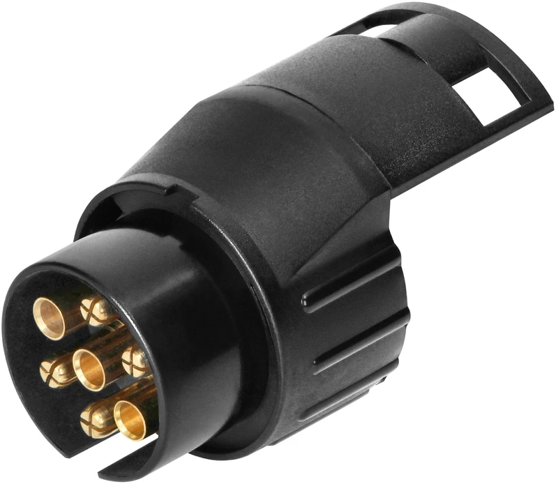 Orno 7/13 kontaktų priekabos lizdo adapteris, plastikinis, 12/24 V