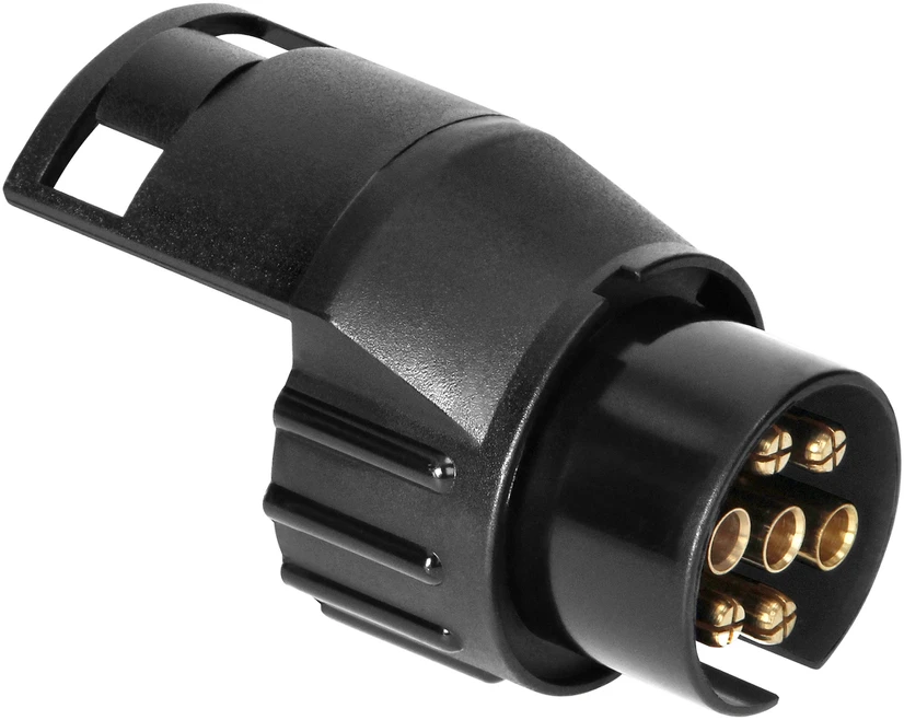 Orno 7/13 kontaktų priekabos lizdo adapteris, plastikinis, 12/24 V