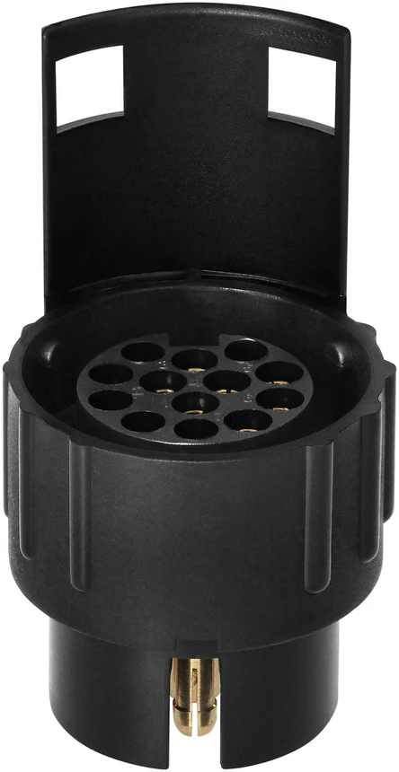 Orno 7/13 kontaktų priekabos lizdo adapteris, plastikinis, 12/24 V
