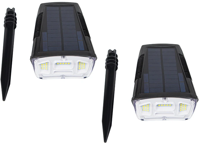 70-296# Saulės energija varoma LED lempa, įmontuotas reflektorius, sl-26, 2 vnt.