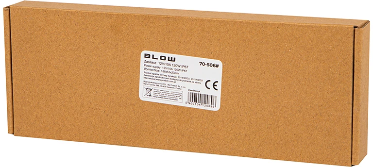 Blow 12V 10A 120W maitinimo blokas pakuotėje