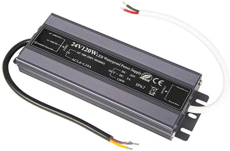 Blow 24V 120W LED maitinimo šaltinis su laidais