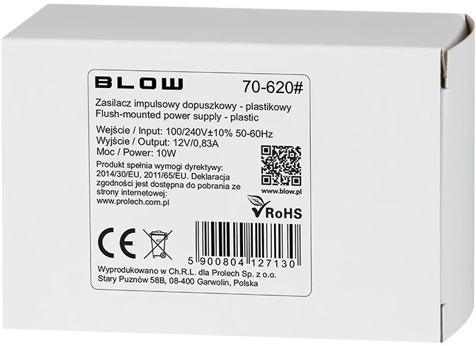 Blow Perjungiamas maitinimo šaltinis 12V/0.83A