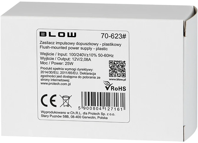 Blow Perjungiamas maitinimo šaltinis 12V / 2.08A