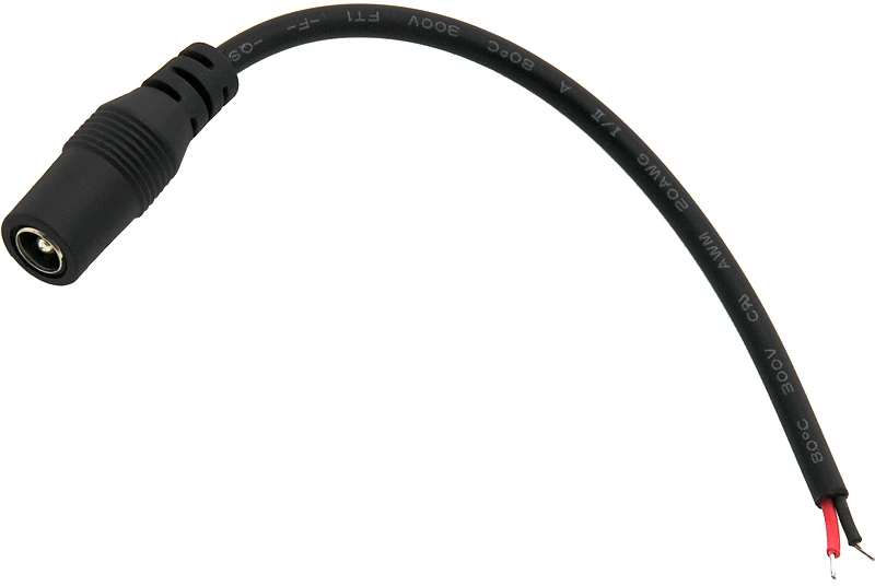 70-680# Oem DC lizdas 2.1 / 5.5 su 15cm kabeliu