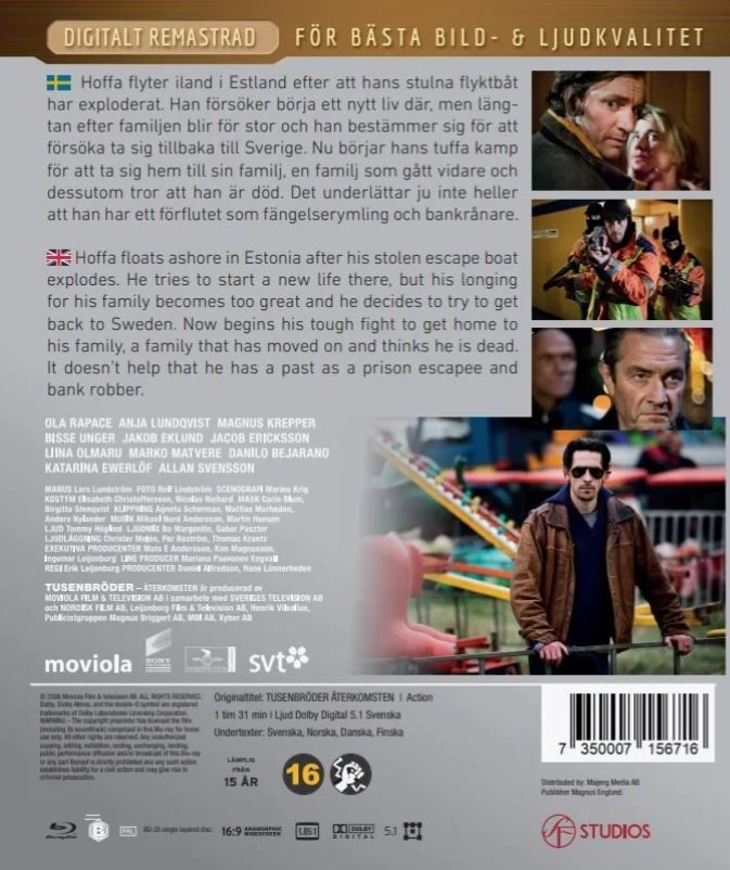 70 Tūkstančio brolių sugrįžimas (Blu-ray) skaitmeniniu būdu atnaujintas filmas