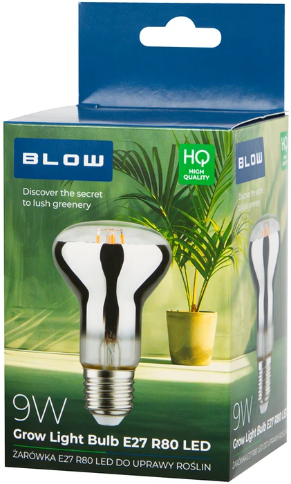 Blow E27 A60 LED 9W R80 lemputė augalų auginimui