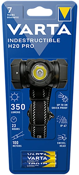 Varta Outdoor sports H20 PRO 17650 prožektorius ant galvos