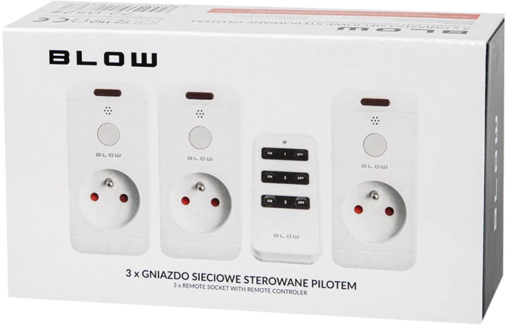 Blow WiFi valdomas išmanusis lizdas 10A - 3 vnt