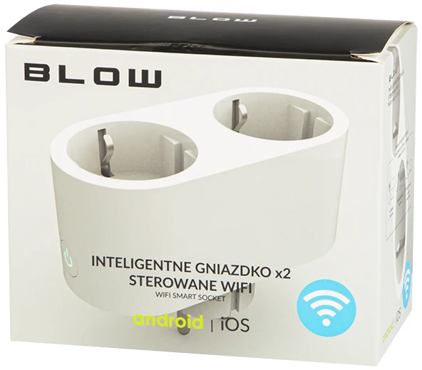 Blow išmanusis valdomas dvigubas lizdas WiFi