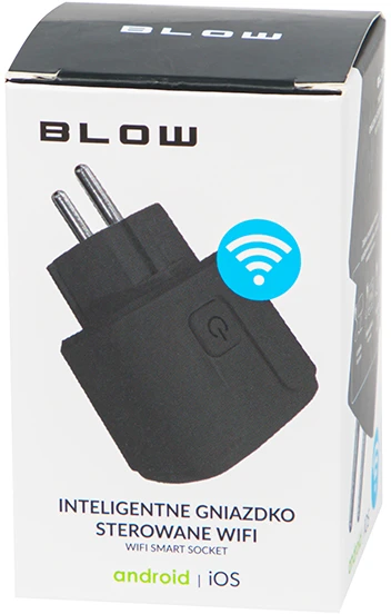 Blow TUYA V3 išmanusis WiFi valdomas lizdas, juodas