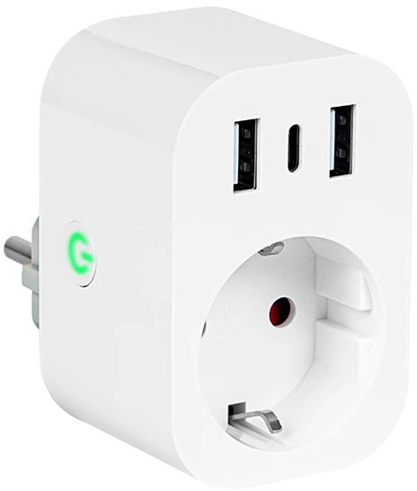 Blow Išmanusis lizdas, valdomas per WiFi TUYA USB+2xUSB-C