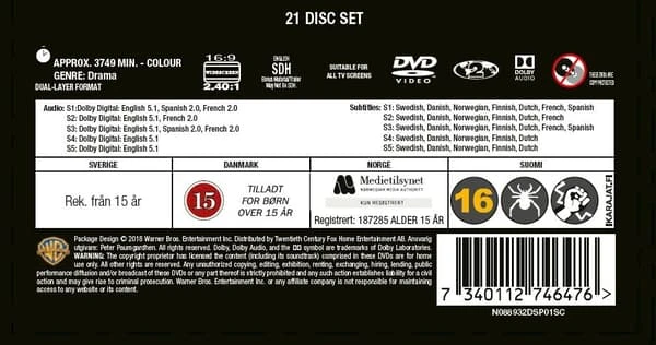 720 Originalūs – 1–5 sezonai (21 diskas)