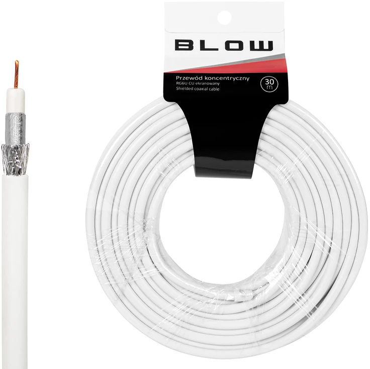 Blow Koaksialinis kabelis RG6U CU 1.02 32x ekranuotas
