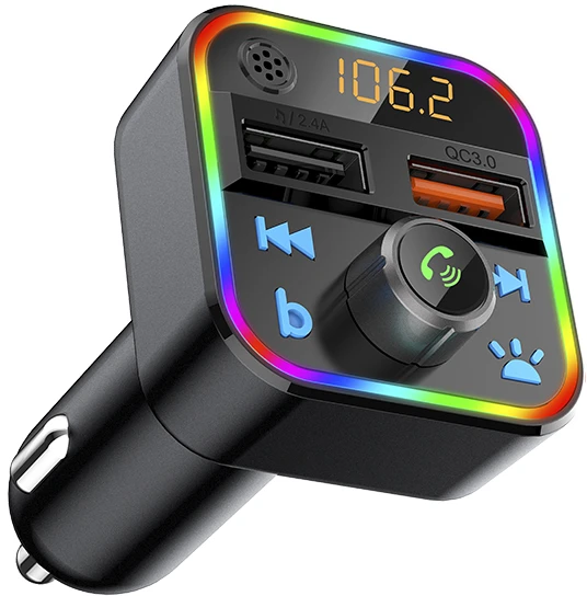 Automobilinis FM moduliatorius su Blow Bluetooth 5.0 JL QC3.0 RGB