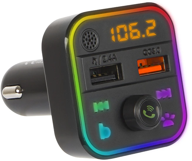 Automobilinis FM moduliatorius su Blow Bluetooth 5.0 JL QC3.0 RGB