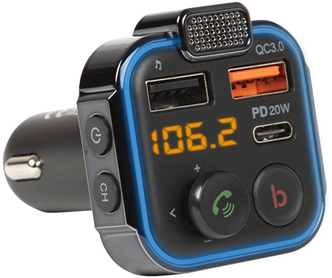 FM siųstuvas BLOW Bluetooth5.1+QC3.0