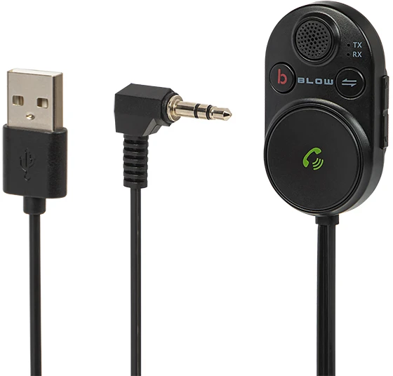 BLOW FM siųstuvas USB + AUX kabelis laisvų rankų įranga
