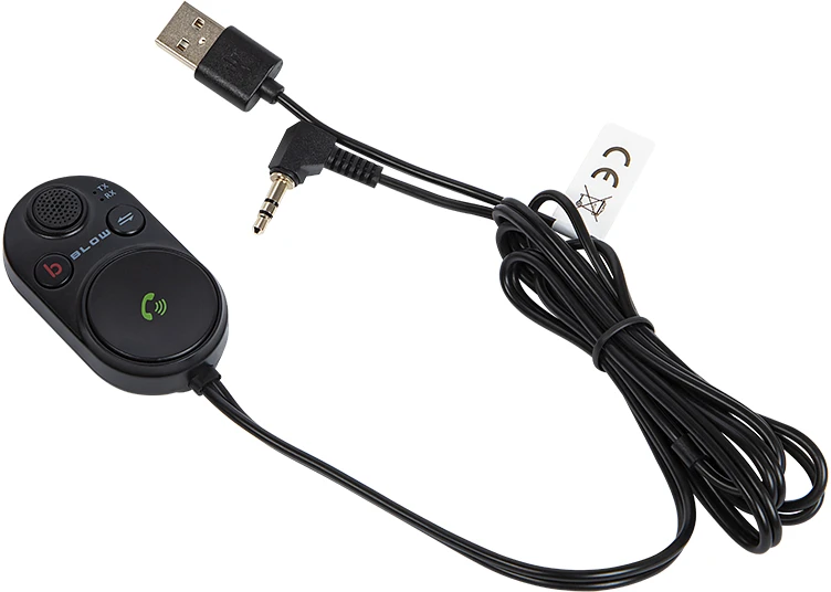 BLOW FM siųstuvas USB + AUX kabelis laisvų rankų įranga