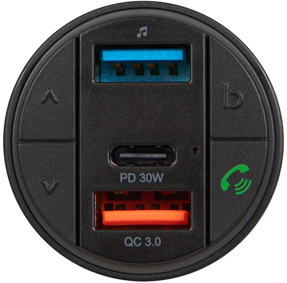FM siųstuvas BLOW Bluetooth5.3+QC3.0+PD 30W V.2