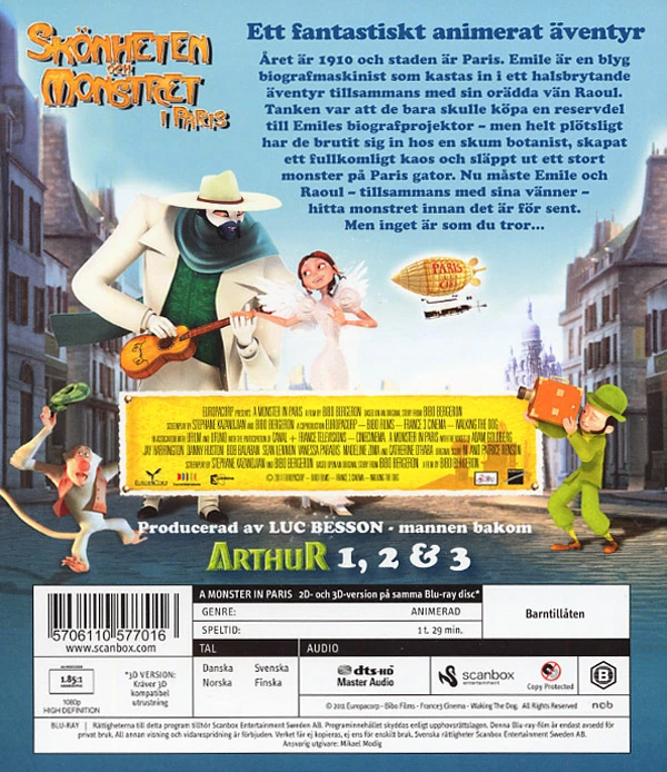 740 „Pabaisa Paryžiuje“ „Blu-ray“ – Kalbame daniškai – Kalbame švediškai – Kalbame norvegiškai – Suomiškai