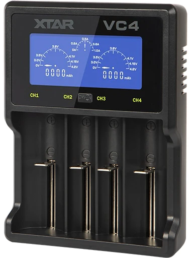 Baterijų įkroviklis XTAR VC4 18650 AA AAA elementam ni-MH li-ion 4 vietų 